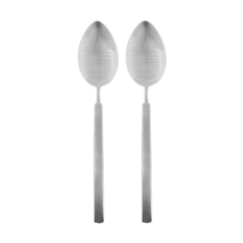 Canvas Home Hvar Collection 2-Piece Serving Spoon Gift Set - Silver