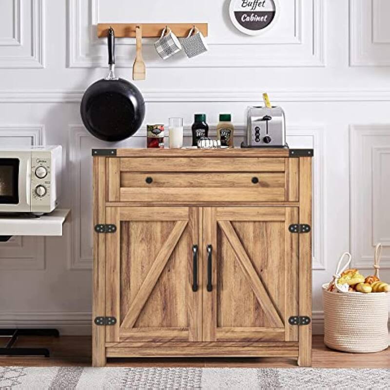 Farmhouse Cabinet with Drawers and Doors 31.5 inch - 15.75"D x 31.5"W x 31.5"H