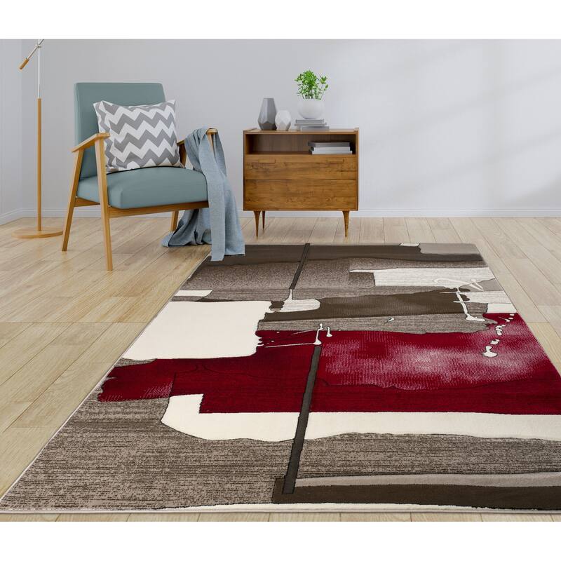 Rhodes Collection Abstract Area Rug