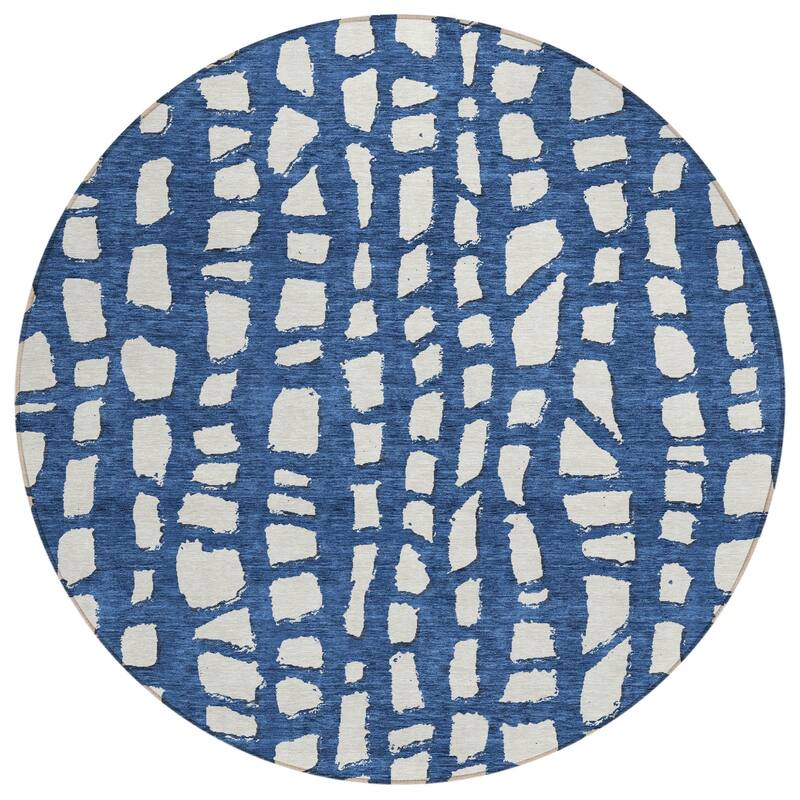 HomeRoots Abstract Transitional Rectangle Outdoor Rug