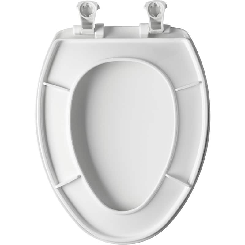 Bemis 7300EC Elongated Plastic Closed-Front Toilet Seat with Easy