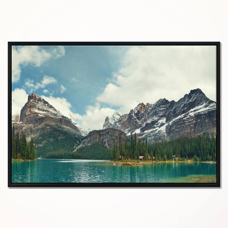 Designart "Yoho National Park Panorama" Landscape Framed Canvas Art