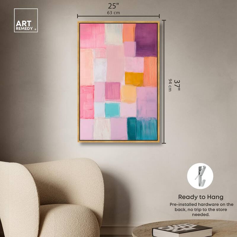 Color Squares III Canvas by Art Remedy