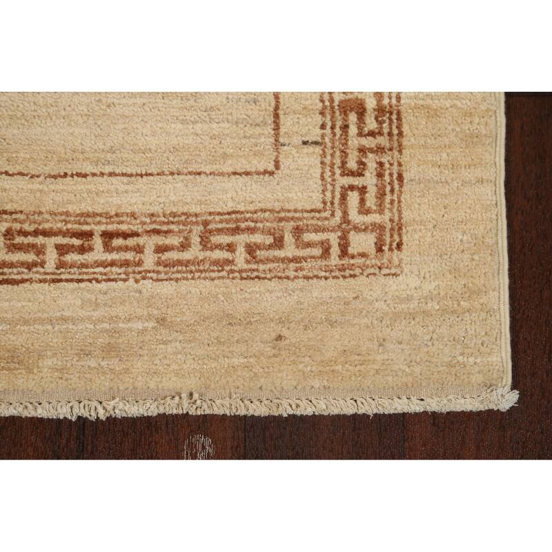 Bordered Gabbeh Kashkoli Oriental Wool Runner Rug Hand-knotted Carpet - 2'8" x 9'2"