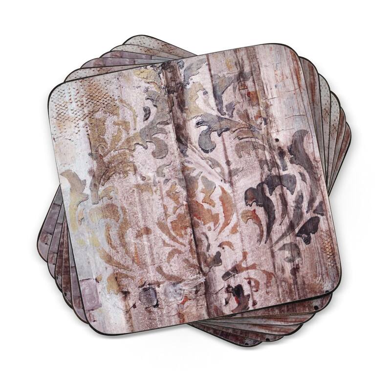 Pimpernel Set of 6 Frozen in Time Coasters - 4 Inches Sq. - 4 Inches Sq.