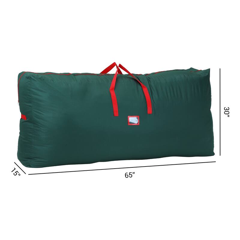 1 Pack Foldable Clothes Storage Bags with Handles, Moving Bags for Clothes, Comforters, Closet Organizers - Green - 65*15*30in