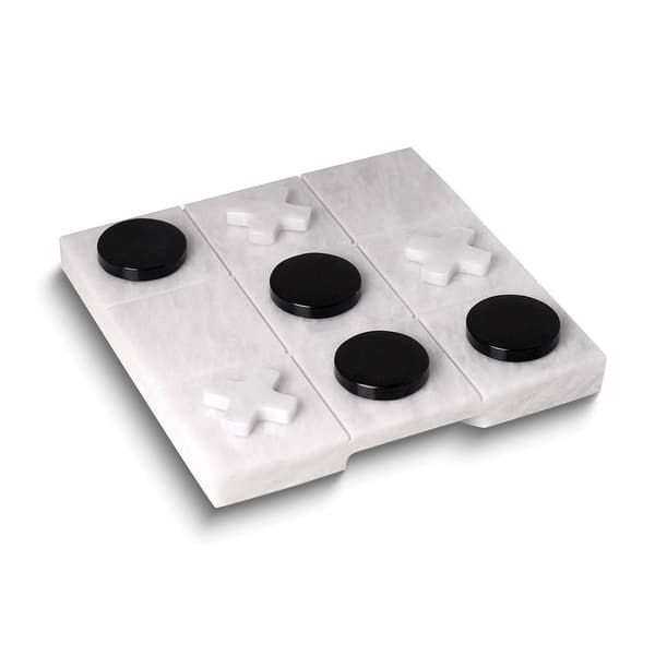 slide 2 of 2, Curata Marble Tic Tac Toe Set