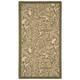 SAFAVIEH Courtyard Bettyjane Tropical Leaves Indoor/ Outdoor Area Rug - 2' x 3'7" - Natural/Olive
