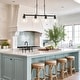 preview thumbnail 31 of 56, 4/5-Light Kitchen Island Pendant Light Fixture with Clear Glass Shades