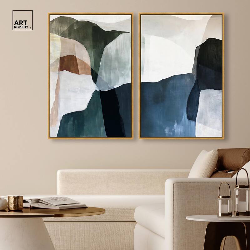 Deliberately Lucky Canvas Set of 2 by Art Remedy