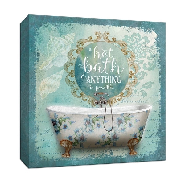 PTM Images 9-147923 PTM Canvas Collection 12" x 12" - "Mirror Bath I" Giclee Tubs Art Print on Canvas
