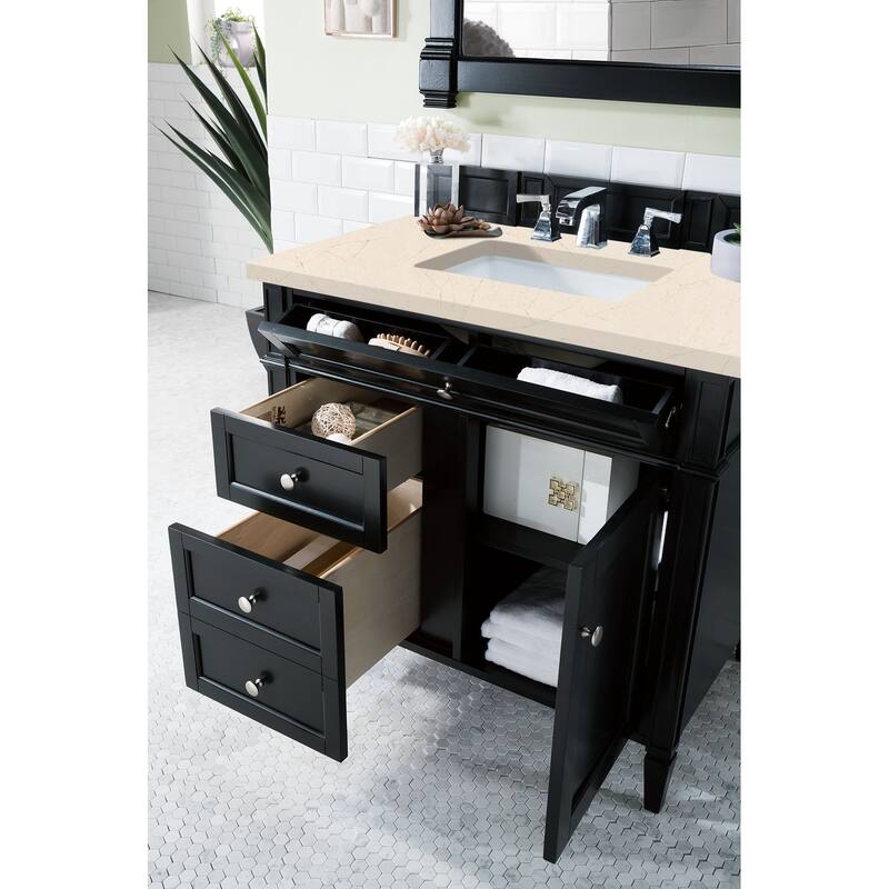 James Martin Vanities Brittany 36" Single Vanity, Black Onyx