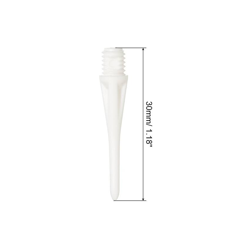 Plastic Dart Tips, 100 Pack 2BA Thread Soft Dart Tips Plastic Tip - White