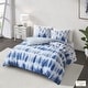 preview thumbnail 2 of 11, Tie Dye Blue Cotton Printed Comforter Set by CosmoLiving
