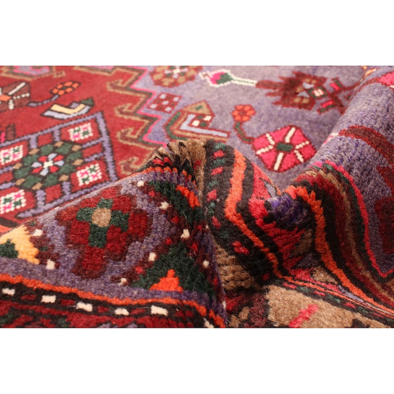 ECARPETGALLERY Hand-knotted Andelz Red Wool Rug - 4'5 x 7'6