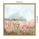 preview thumbnail 8 of 8, Fields of Gentle Blooms by PI Studio Framed Canvas Wall Art Sylvie Natural