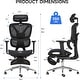 preview thumbnail 48 of 75, EROMMY Heated Massage Reclining Office Chair, 300 Lbs Capacity