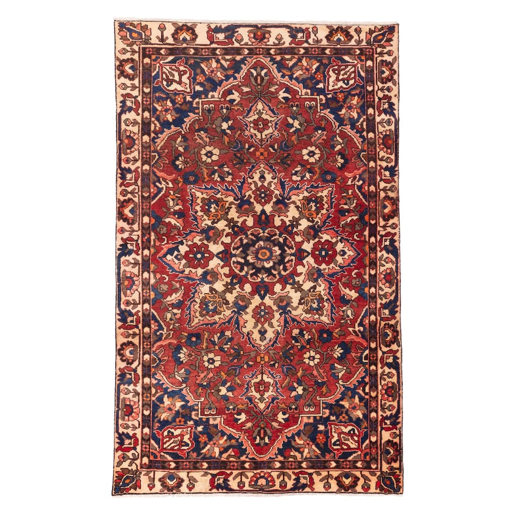 ECARPETGALLERY Hand-knotted Anadol Red Wool Rug - 5'0 x 8'2