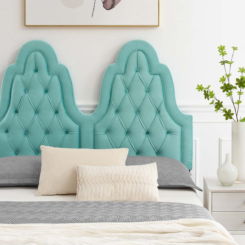 Alexandria Tufted Performance Velvet King Platform Bed