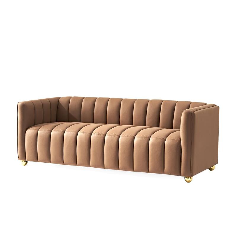 Channel Tufted Glam Indoor Living Room Sofa