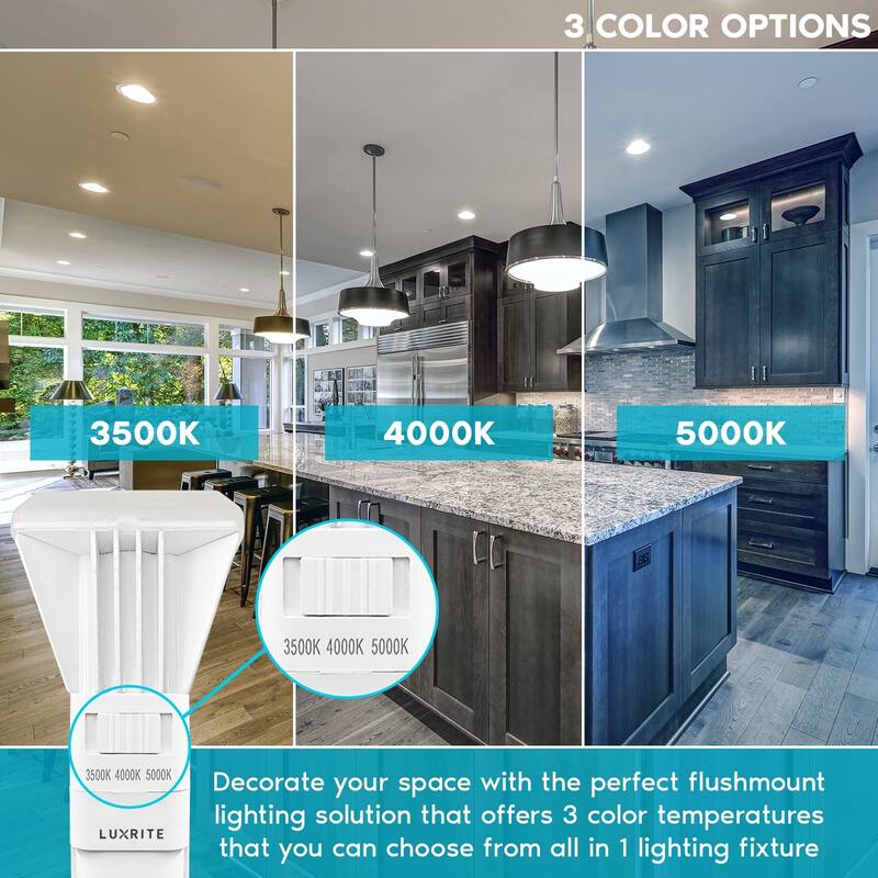 Luxrite Vertical PL LED CFL Replacement 11W Ballast Bypass Fits G24D G24Q GX24Q 3 Color Selectable 1450 Lumens 6 Pack