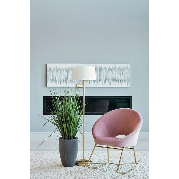 Charlene Rosewood and Brass Papasan Rocking Chair. Opens flyout.