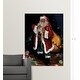 preview thumbnail 20 of 20, "African American Santa" Christmas Winter Holiday Poster Print