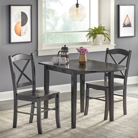 Simple Living Country Cottage Drop Leaf 3-piece Dining Set