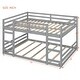 preview thumbnail 13 of 16, Full Over Full Bunk Bed with Ladder, Wooden Bunk Bed Frame with Full-Length Guardrail, Space-Saving Design for Kids Boys Girls