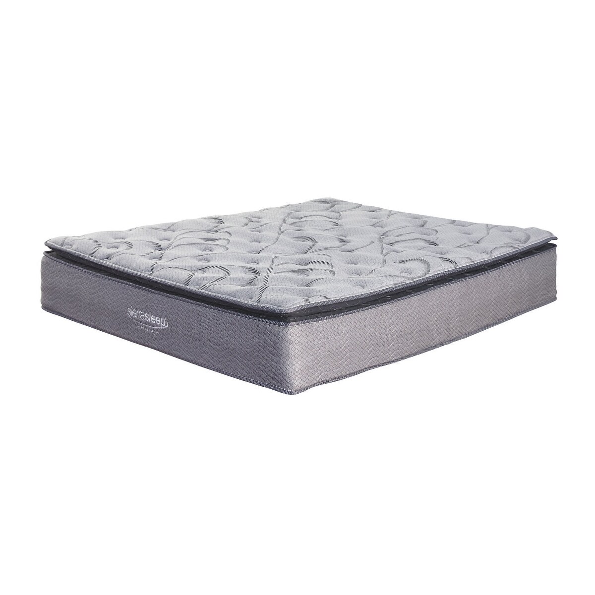 Signature Design by Ashley Curacao 13 Inch Plush Pillowtop Mattress with  Head-Foot Model-Good Adjustable Bed Frame - Overstock - 29237106