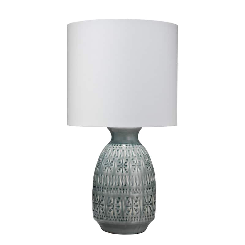 Alden Décor Lana Ceramic Table Lamp, Blue