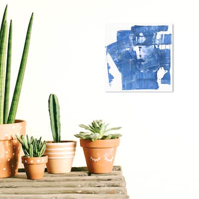 Wynwood Studio Canvas Abstract Espuma Maritima Blue and Modern & Contemporary Wall Art Canvas Print