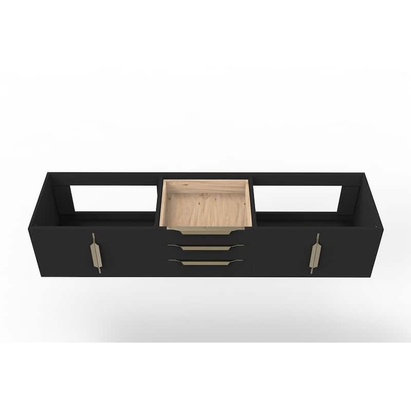 Alpine 72" Wall Mounted Bathroom Vanity (Base Only)