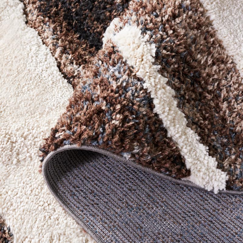 SAFAVIEH Hi-Lo Shag Leesa Modern 1.6-inch Thick Rug