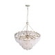 preview thumbnail 3 of 2, Yep by Golden Lighting Cascada 13-light Pendant in Aegean Silver and Cirrus Cloud Glass