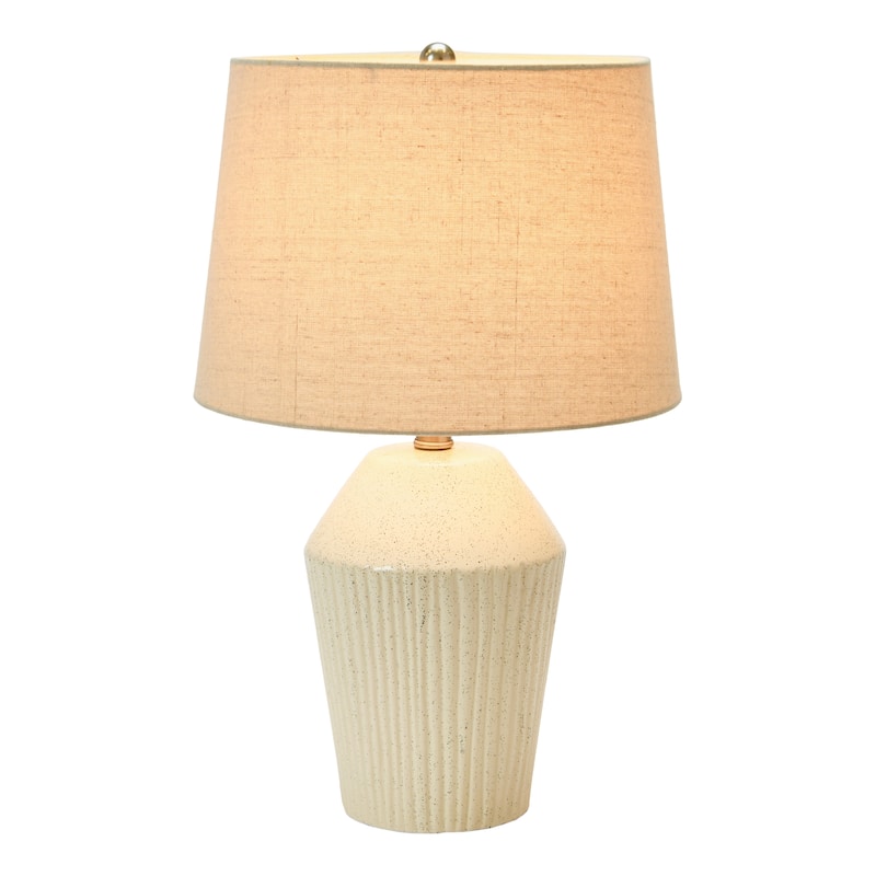 Stoneware Desk Lamp - 13.0"L x 13.0"W x 20.8"H