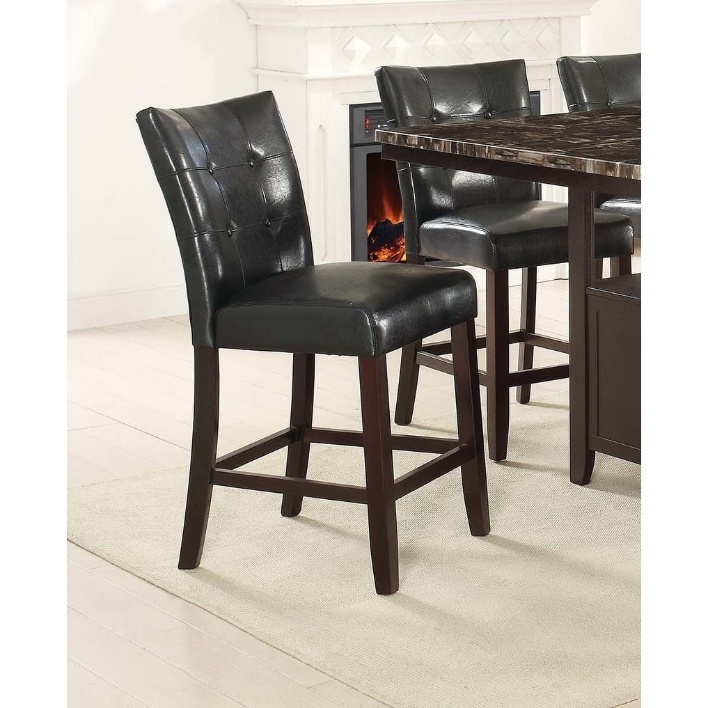 Modern Style Dining Chairs Counter Height Espresso Finish