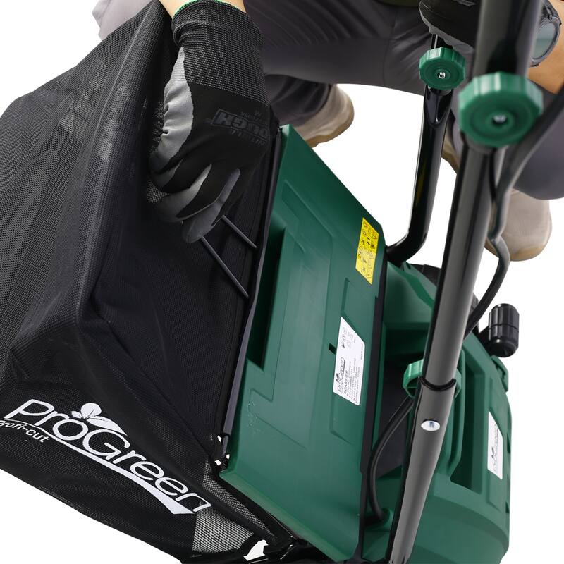 Garden Scarifier, 2-in-1 Dethatcher Scarifier, 12 Amp Electric Lawn Dethatcher,Removable Collection Bag extra large 31.7QT