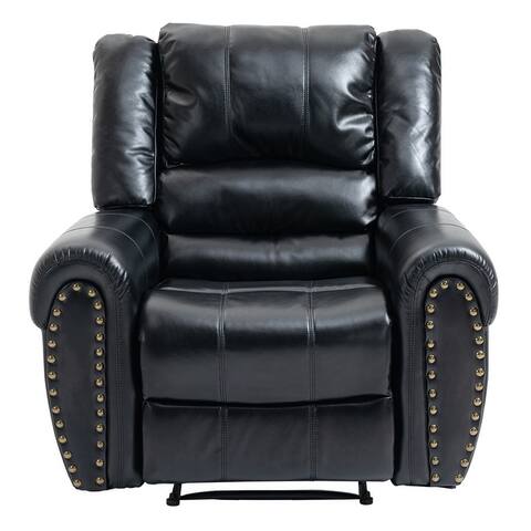 Clihome Classic Faux Leather Manual Standard Recliner