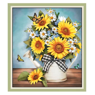 Beautiful Sunflower Bouquet Dishwasher Magnet - 25.250 x 4.250 x 4.000