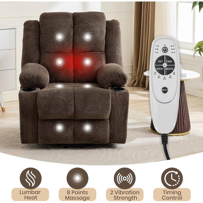 150°Adjustable Lay Flat Power Lift Recliner Sofa Chair for Elderly, Living Room