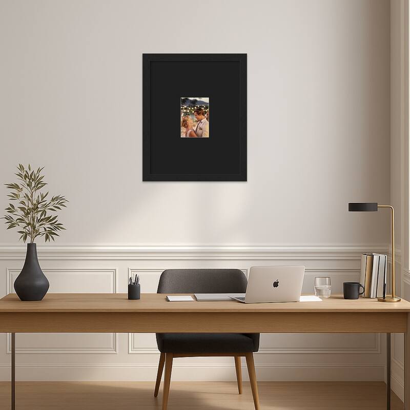 Grace Brushed Gold Narrow Framed Picture Frame, Photo Frame