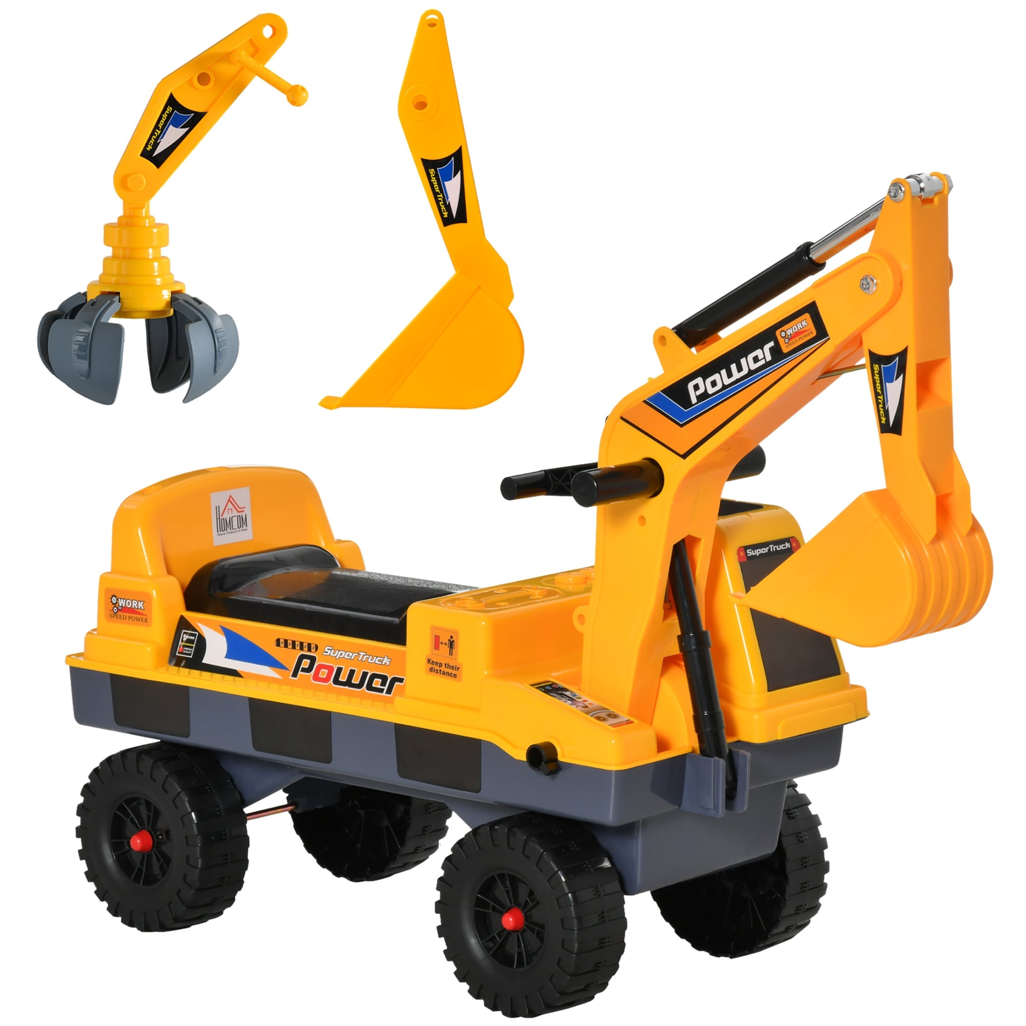 Jcb excavator trailer and helmet ride on cheap