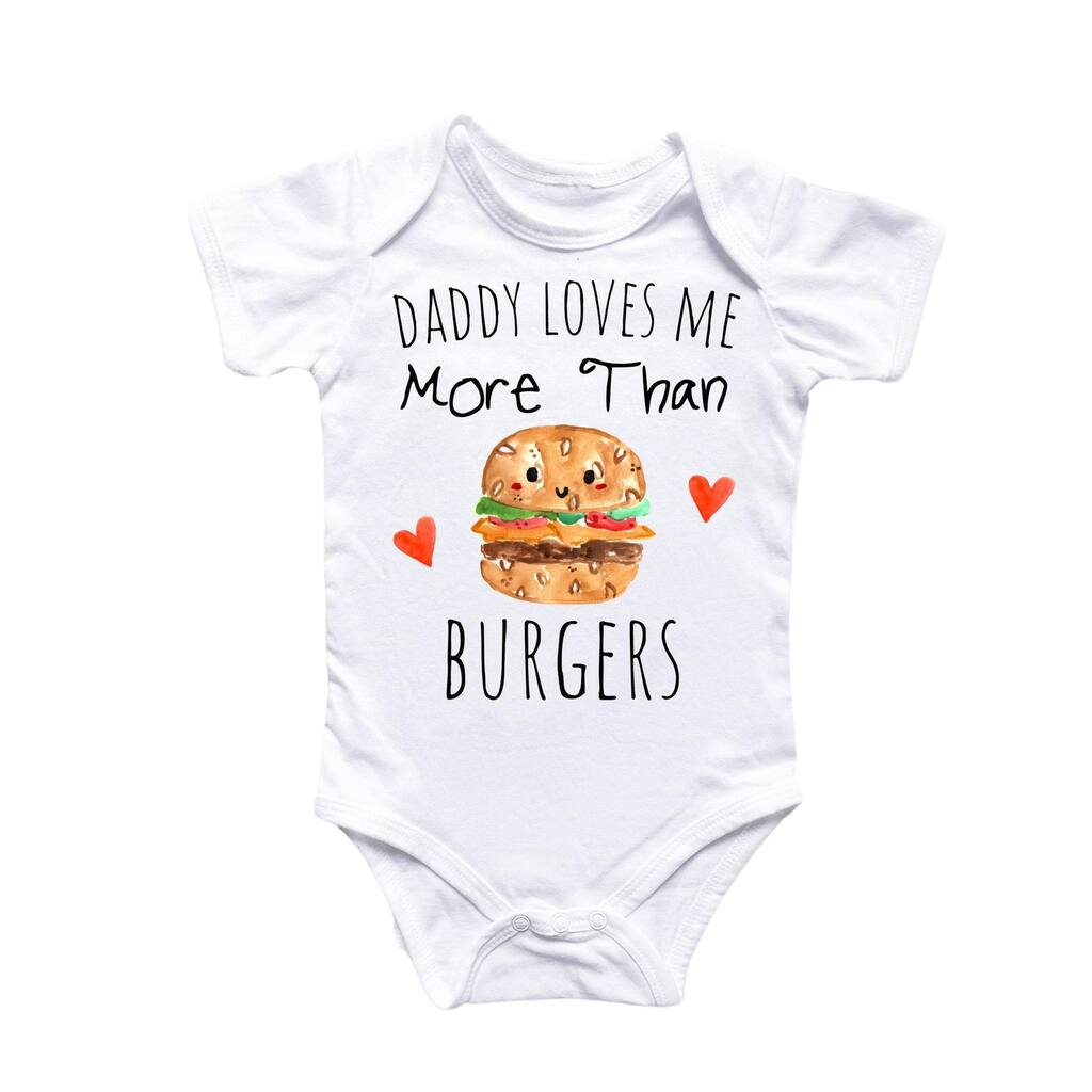 Daddy Bbq Burger - Baby Boy Girl Clothes Infant Bodysuit Funny Cute Newborn