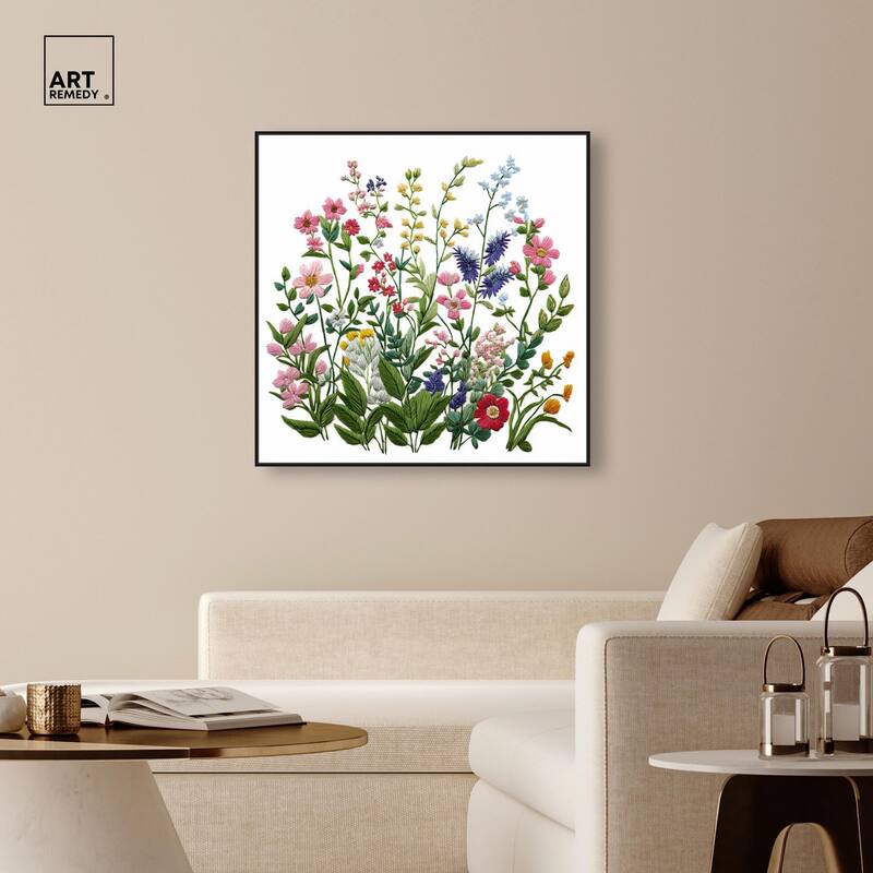 Wildflower Patch II Canvas by Art Remedy