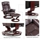 preview thumbnail 7 of 35, MCombo Set of 2 Swivel Recliner Chair with Wood Base and Ottoman