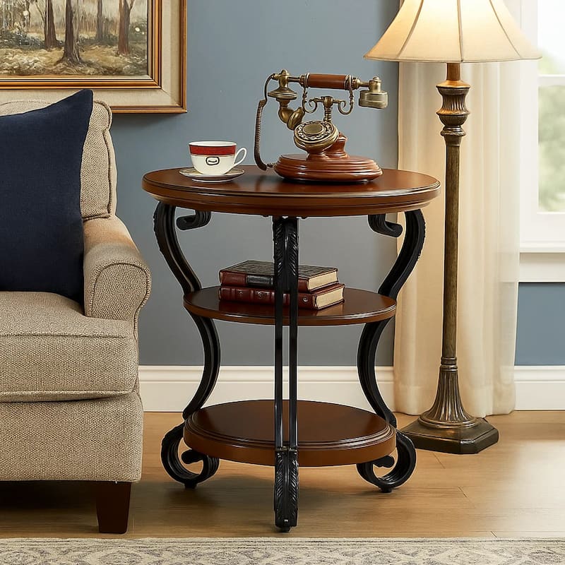May Transitional Style Side Table