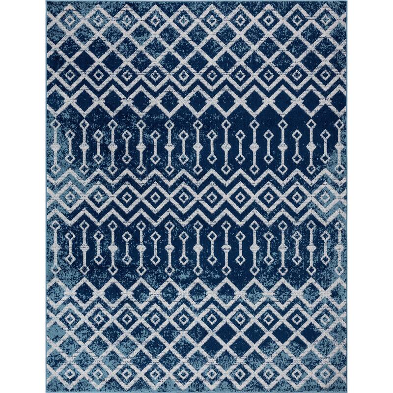 Gematria Moroccan Geometric Indoor Area Rug