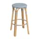 Option Baby Blue/ Natural Rattan Frame
