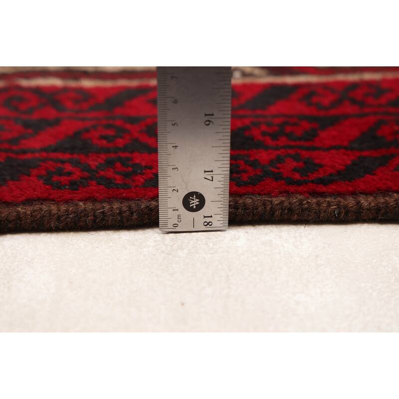 ECARPETGALLERY Hand-knotted Baluch Tan Wool Rug - 3'5 x 5'5